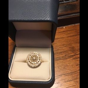 Effy 14k Gold Filigree  Ring, Size 7